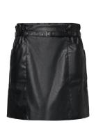 Carheidi Faux Leather Skirt Otw Kort Kjol Black ONLY Carmakoma