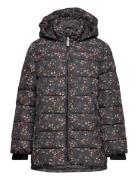 Jacket - Quilt - Long - Aop Fodrad Jacka Black Color Kids