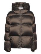 Hooded Puffer Jacket Fodrad Jacka Brown Filippa K