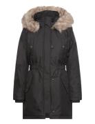 Onliris Fur Winter Parka Life Cc Otw Outerwear Parka Coats Black ONLY