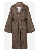 Halina Outerwear Coats Winter Coats Brown Custommade