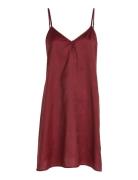 Satin Woven Nightdress Nattlinne Red Tommy Hilfiger