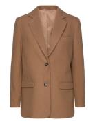 Bs Laure Regular Fit Coat Ulljacka Jacka Brown Bruun & Stengade