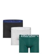 Cotton Stretch Boxer 3P Boxerkalsonger Green Björn Borg