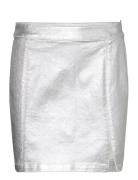 Skirt Amanda Kort Kjol Silver Lindex