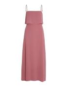 Vimilina Strap Maxi Dress - Noos Maxiklänning Festklänning Pink Vila