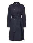 Cotton Classic Trench Trench Coat Rock Navy Tommy Hilfiger