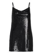 Haddi Sequin Dress Kort Klänning Black AllSaints