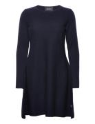 Cecilie Merino Dress Kort Klänning Navy Ella&il