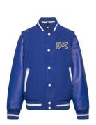 Script Zip Off Sleeves Bomber Bomberjacka Blue Tommy Hilfiger