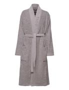 Plain Bath Robe Morgonrock Grey Boss Home