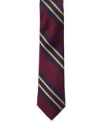 Miles Burgundy Striped Silk Tie Slips Multi/patterned AN IVY