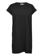 Alvidera Organic Logo Dress Kort Klänning Black MSCH Copenhagen