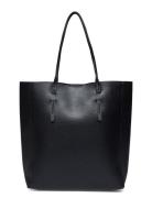 Leather-Effect Shopper Bag Shopper Väska Black Mango