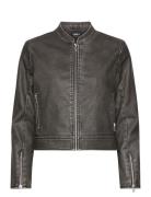 Onlmindy Faux Leather Jacket Otw Läderjacka Skinnjacka Black ONLY