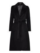 Wrap Wool-Lined-Coat Outerwear Coats Winter Coats Black Lauren Ralph L...