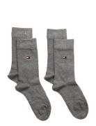 Th Children Sock Th Basic 2P Sockor Strumpor Grey Tommy Hilfiger