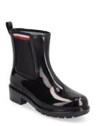 Corporate Elastic Rainboot Regnstövlar Skor Black Tommy Hilfiger