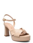 Onoa24Ns Sandal Med Klack Beige UNISA