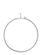 Gemma Necklace Rhodium Accessories Jewellery Necklaces Chain Necklaces...