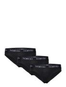 3-Pack Womens Bikini Brief Trosa Brief Tanga Black NORVIG