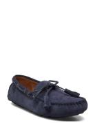 Anders Tasseled Suede Driver Loafers Låga Skor Navy Polo Ralph Lauren