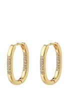 Star Recycled Hoops Accessories Jewellery Earrings Hoops Gold Pilgrim