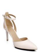 Mirabel Flex Pump Sandal Med Klack Cream Michael Kors