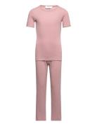 Night Set Pyjamas Set Pink Rosemunde Kids