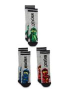 Lwaris 100 - 3-Pack Socks Sockor Strumpor Grey LEGO Kidswear