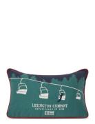 Lexington Home Ski Lift Organic Cotton Twill Pillow Grön