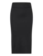 Skyler Merino Skirt Knälång Kjol Black Ella&il