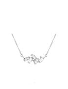 Nina Necklace Rhodium Accessories Jewellery Necklaces Chain Necklaces ...