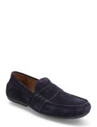 Reynold Suede Driver Loafers Låga Skor Blue Polo Ralph Lauren