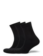 Lindex Sock 3 P Merino Wool Plain Svart