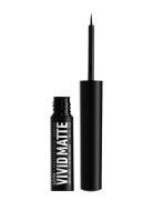 Vivid Matte Liquid Liner Eyeliner Smink Black NYX Professional Makeup