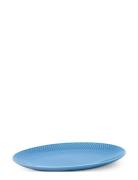 Rhombe Color Ovalt Serveringsfad 28.5X21.5 Blå Home Tableware Serving ...