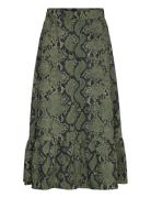 Santiagz Hw Skirt Knälång Kjol Green Gestuz