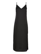 Vila Viellette Singlet Satin Dress/Su - Noos Svart