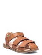 Wheat Addison Leather Sandal Brun