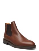 Selected Homme Slhblake Leather Chelsea Boot Noos Brun