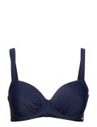 Balc Tte Bikini Top Swimwear Bikinis Bikini Tops Wired Bikinitops Navy...