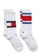 Th Kids Flag 2P Sockor Strumpor White Tommy Hilfiger