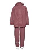 CeLaVi Basic Rainwear Set -Solid Pu Brun