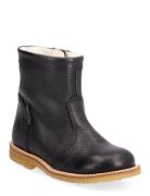 Boots - Flat - With Zipper Vinterstövlar Pull On Black ANGULUS
