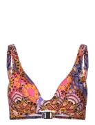 Freya Santiago Nights Uw High Apex Bikini Top Multi/patterned