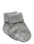 Cotton Socks With Anti-Slip Sockor Strumpor Grey Melton