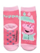 Socks Strumpor Non-slip Pink Gurli Gris