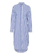 Curegina Shirtdress Knälång Klänning Blue Culture