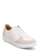 Rally Leather/Suede Panel Sneakers Låga Sneakers White FitFlop